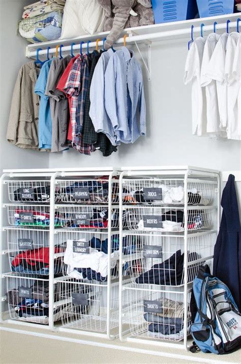 Having an organized closet is the gateway to having an organized room and an organized life. Organized Closet with IKEA ALGOT and Chalkboard Labels ...