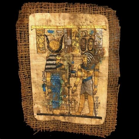 Ancient Egyptian Hand Painted Papyrus Paper 664 332 Bc 2 Antique Price Guide Details Page