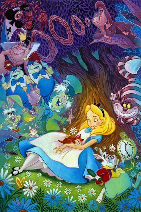 Alice No País Das Maravilhas Adventures In Wonderland Disney Fine