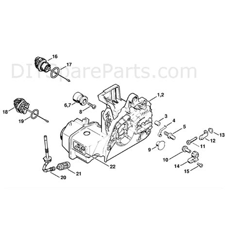 Stihl Ms 250 Chainsaw Ms250 Z Parts Diagram Engine Housing