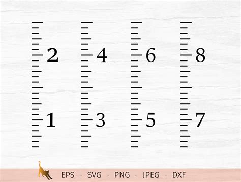 Growth Ruler Svg Growth Chart SVG Growth Ruler Dxf Files For Etsy