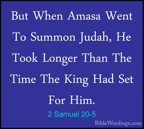 2 Samuel 20 Holy Bible English