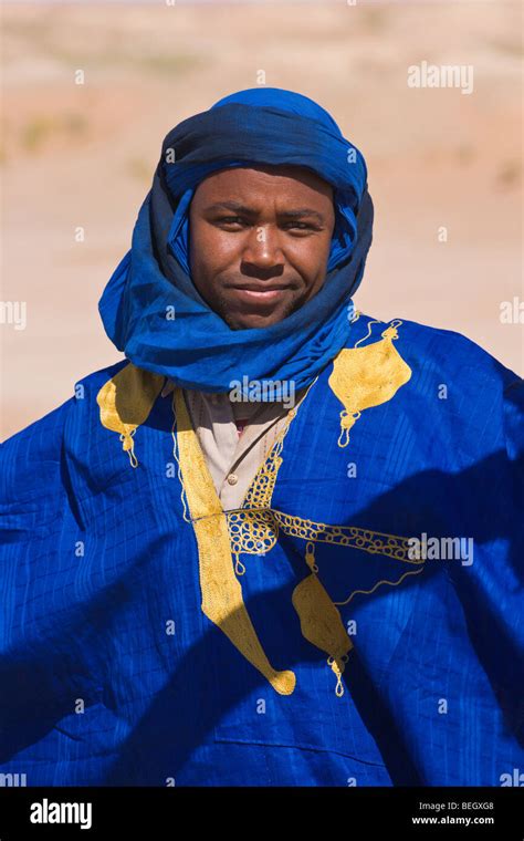 Portrait Of A Touareg Man Morocco Stock Photo Alamy