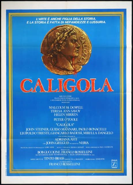 Caligula Poster Malcolm Mcdowell Helen Mirren 1976 Caligula Movie