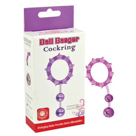 aphrodisia 2 balls penis rings ball banger double cock ring sex products cockrings cockrings