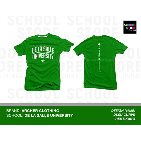 Dlsu Curve Rektikano Shirt De La Salle University Green Archers Shirt