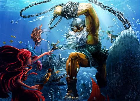 hd wallpaper art babes battle chain fantasy mermaids ocean sexy underwater wallpaper