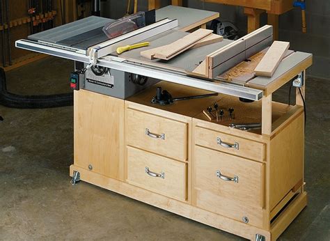 Compact Table Saw Station Woodworking Project Woodsmith Plans