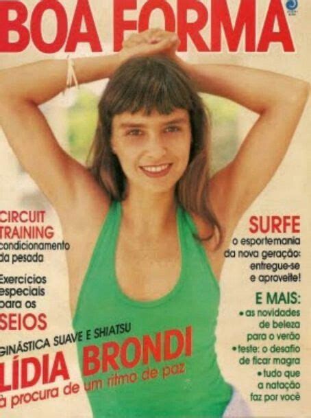 A Atriz Lídia Brondi Na Capa Da Revista Boa Forma Em 1988 Novela Vale
