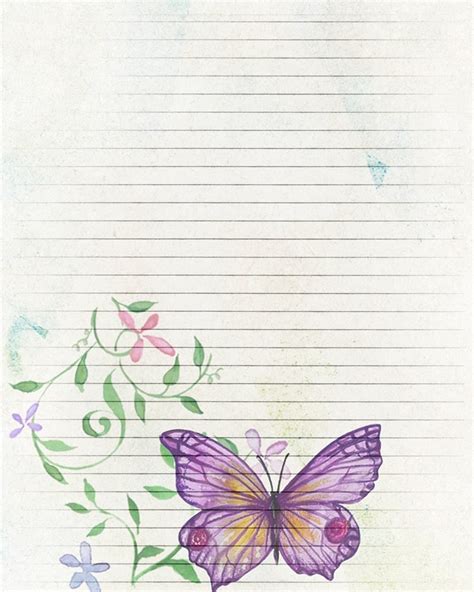 Free Printable Monarch Butterfly Stationery In  And Pdf Formats The