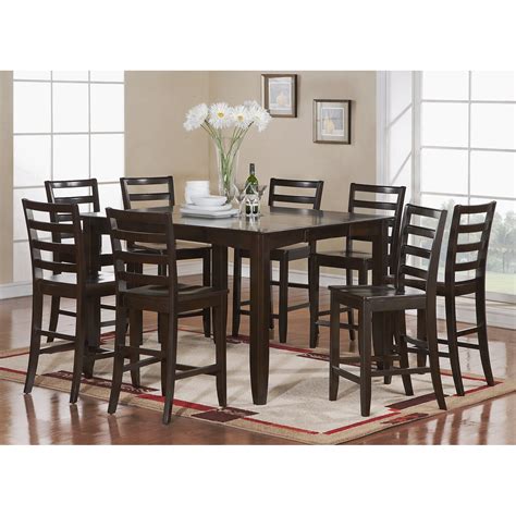 9 Piece Counter Height Dining Room Sets Prime Camila 9 Piece Counter