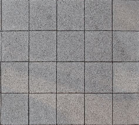 Paving Grey Square Stones Seamless Texture With Normalmap
