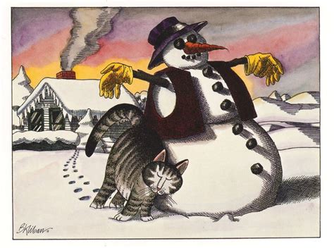 Kliban Cat Card In The Snow Hflyers Flickr