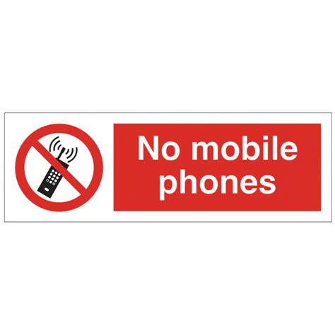 No Mobile Phones Safety Sign Prohibition Signs From Bigdug Uk