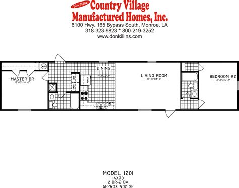 Floor Plan For 1976 14x70 2 Bedroom Mobile Home Two Bedroom 12x60