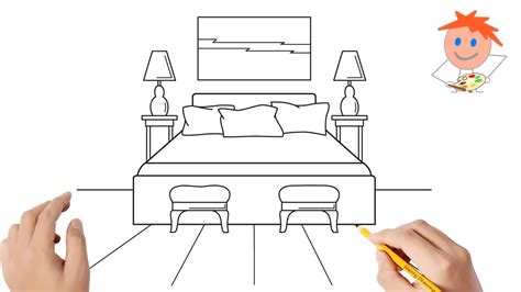 Drawing Of A Bedroom Easy Drawing Ideas