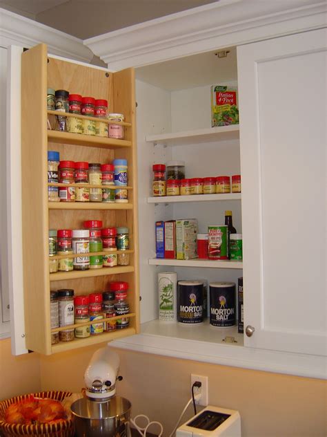 Inside Cabinet Door Spice Rack | Food storage cabinet, Kitchen cabinet storage, Cabinet door ...