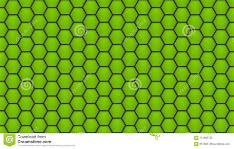 Green Honeycomb Background Stock Vector Illustration Of Network