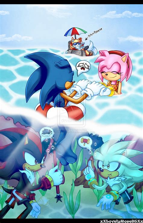 Sonic Amy Shadow Siler And Tails Poor Sonic Sonic Sonic And Shadow Sonic Funny