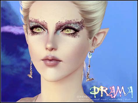 My Sims 3 Blog Drama Eyebrows And Makeup Set By Ephemera
