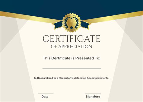 ️ Sample Certificate Of Appreciation Form Template ️ Throughout