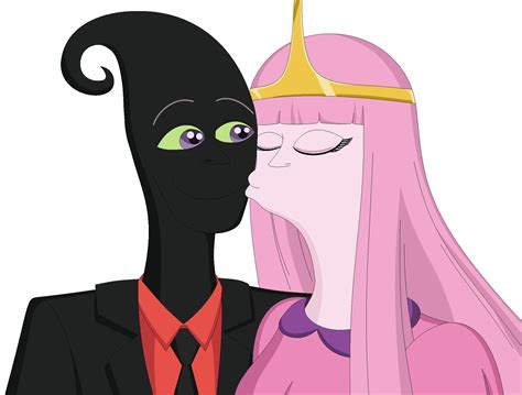 Nergal And Princess Bubblegum Kiss On Cheeks For The First Love