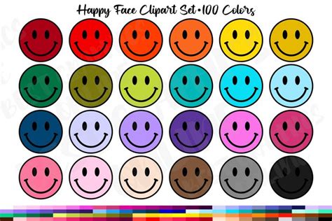 100 Happy Face Clipart Emoji Smiley Face Clipart Graphics
