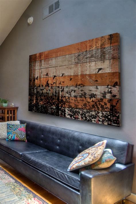 Painting On Reclaimed Wood Awesome Distressed Wood Wall