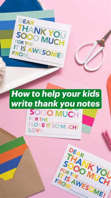 How To Help Your Kids Write Thank You Notes Teaching Gratitude Kids