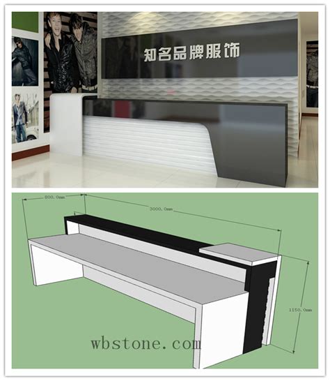 Business Cash Front Desk For Cloth Store Company Re053 Office Reception