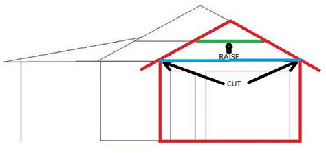 There were 2 center vertical supports between the ridge beam to the 2 rafter ties. Raising Ceiling (rafters) In Detached Garage - Building ...