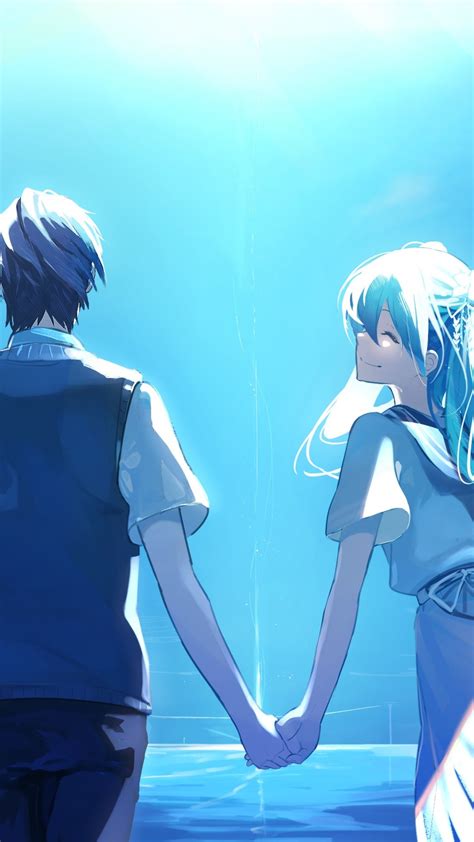 Anime Boy And Girl In Love Wallpaper