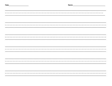 Free Printable Handwriting Paper For First Grade Printable Free Templates Download