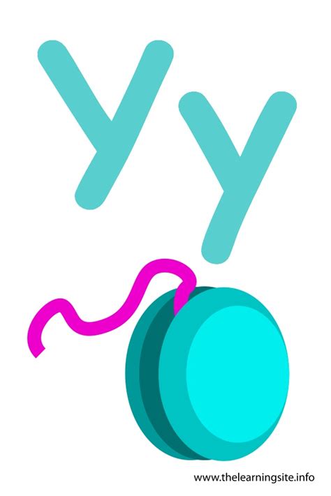 Download in under 30 seconds. Letter Y Flashcard - Yoyo - The Learning Site