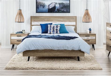 At amart furniture you'll find a wide range of bed frames and mattresses in the following sizes: Kori Mk2 Queen Bed | Amart Furniture | Contemporary bedroom furniture, Queen bedroom suite ...