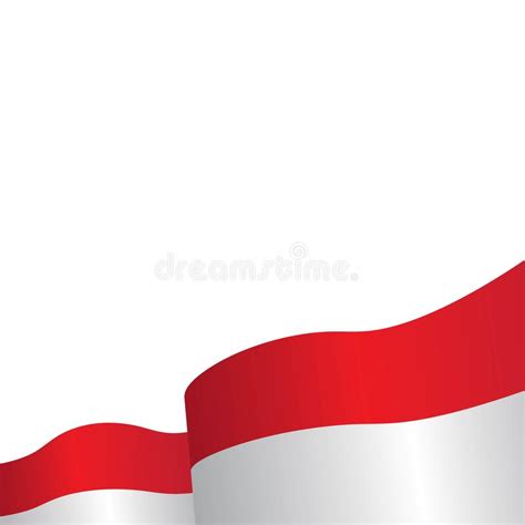 Indonesia Flag Vector Illustration Stock Vector Illustration Of