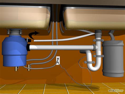 A good sink for a garbage disposal is made of durable material. Plumb a double sink with garbage disposal... a drawing ...