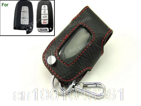 Leather Remote Case Smart Key Holder Cover For Hyundai Sonata Ix35