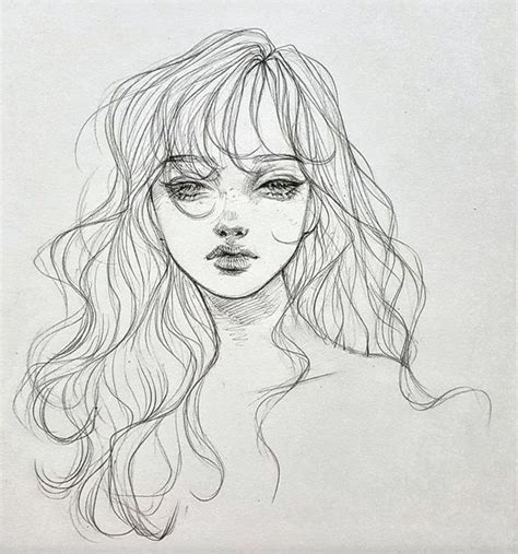 Cartoon art styles cartoon drawings cute drawings drawing sketches art et illustration character illustration art du croquis redhead art art. 26 Pencil Sketches of Faces in 2020 | Aesthetic art, Art ...