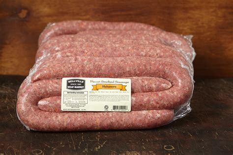 Habanero Smoked Sausage Links Bellville Meat Market