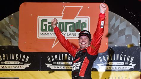 Jones Holds Off Busch To Win Rain Delayed Southern 500