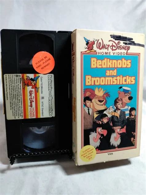 BEDKNOBS AND BROOMSTICKS VHS Walt Disney 1986 Home Video RARE Slipcase