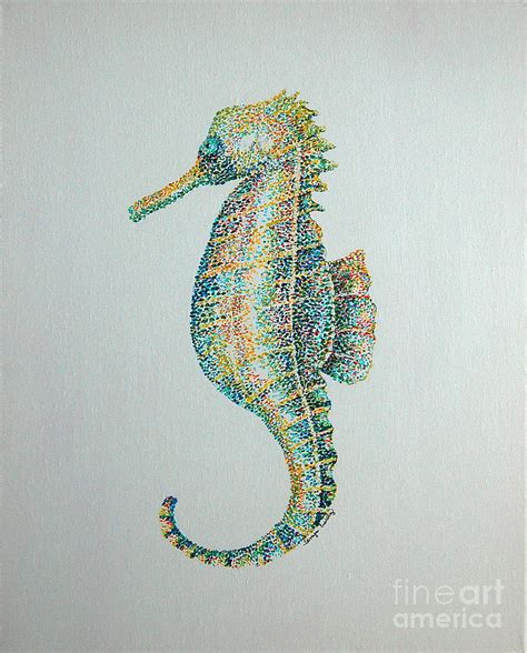 Abstract Seahorse Painting By Tamyra Crossley Fine Art America