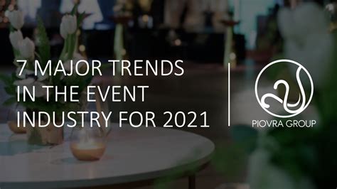 7 Major Trends In The Event Industry For 2021 — Piovra Group