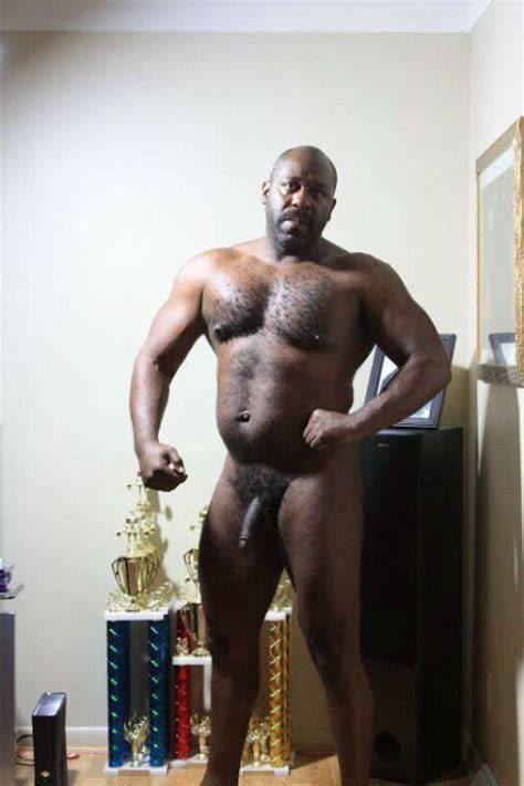 Muscular Black Daddy Flexing With Cock Out Sweetrye