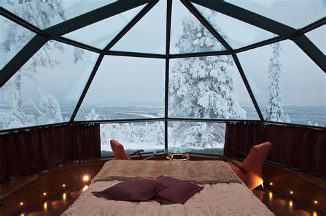 Picture Of Glass Igloo At The Golden Crown Levin Iglut Hotel In Levi