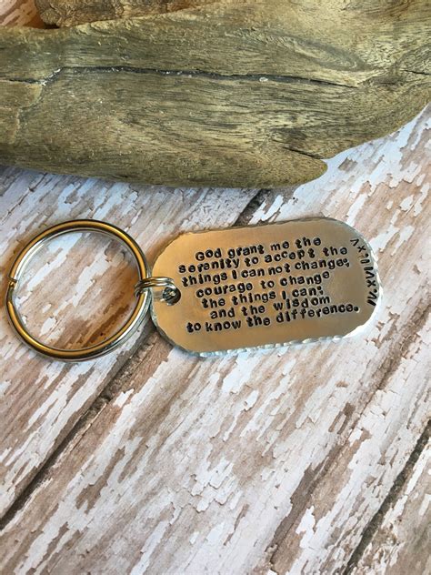 Serenity Prayer Keychain A Personal Favorite From My Etsy Shop
