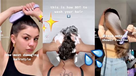 Hair Care Routine Hacks And Tips That You Need To Know Tiktok Hair Compilation Youtube