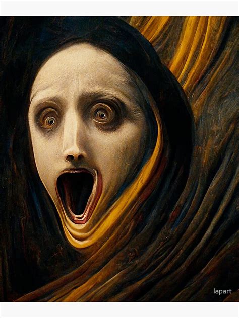 The Scream V2 Poster For Sale By Lapart Redbubble