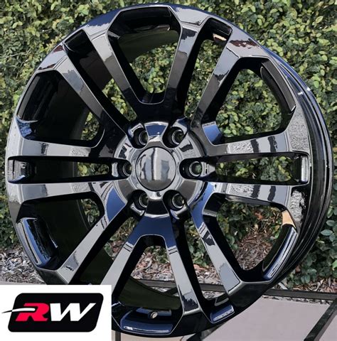 22 X9 Inch Chevy Silverado Ck158 Factory Style Wheels Gloss Black Rims